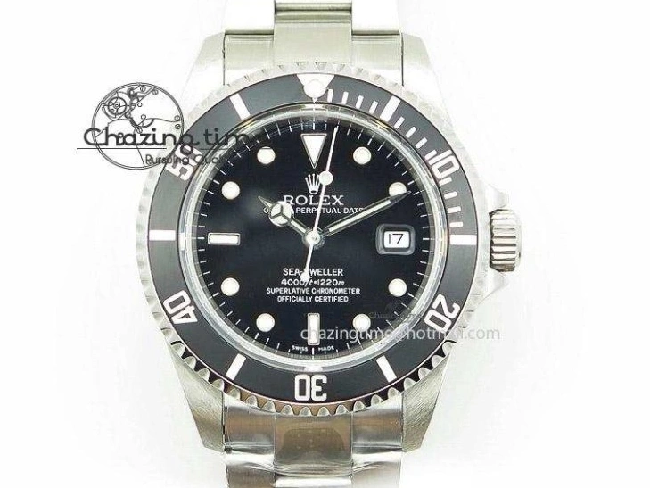 0130 Yacht-Master 116655 ARF SS Custom Made Black Ceramic Bezel on Oysterflex Rubber Strap A HighPerformance 3064